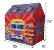 Dětský stan I-PLAY - hrací domeček - požární stanice