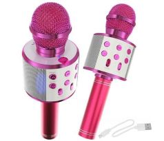 ISO 9003 Mikrofon Karaoke s reproduktorem růžový