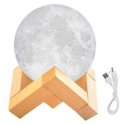 ISO 9509 3D Lampička měsíc Moon Light 8cm