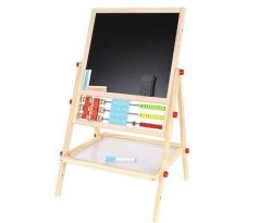Kruzzel 9449 Multifunkční oboustranná tabule pro děti 42 x 32,5 cm