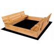 IMPREGNOVANÉ Pískoviště s lavičkami Sun Wood 120x120x20 +DÁRKY