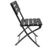 Skládací zahradní židle černá KO12284 - 2 ks