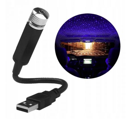LED USB projektor noční oblohy, barva modrá