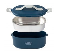 ADLER AD 4505 modrá nádoba na oběd - vyhřívaný jídlonosič + SEPARAČNÍ lžíce 0,8L 55W